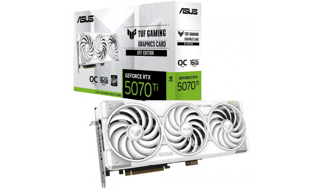 "RTX 5070 TI 16GB ASUS TUF Gaming BTF OC 3 Fan white"