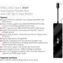 "Club3D USB-C 6in1-HUB >HDMI/2xUSB-C/2xUSB/LAN 8K30Hz PD100W"
