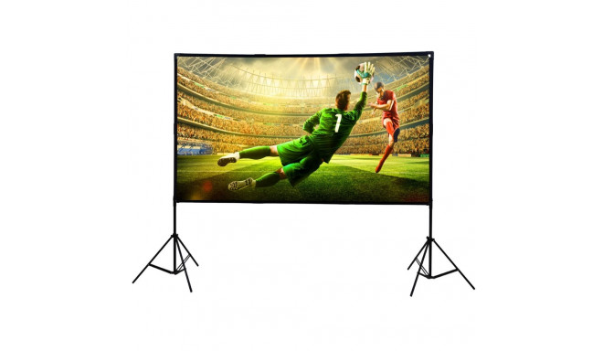 Extralink Foldable Projection Screen 100" PSF-100 Foldable projection screen 16:9, 220x125cm, white