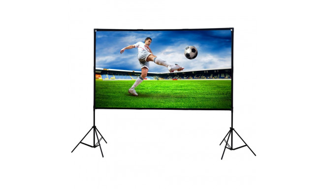 Extralink Foldable Projection Screen 84" PSF-84 Foldable projection screen 16:9, 186x105cm, white