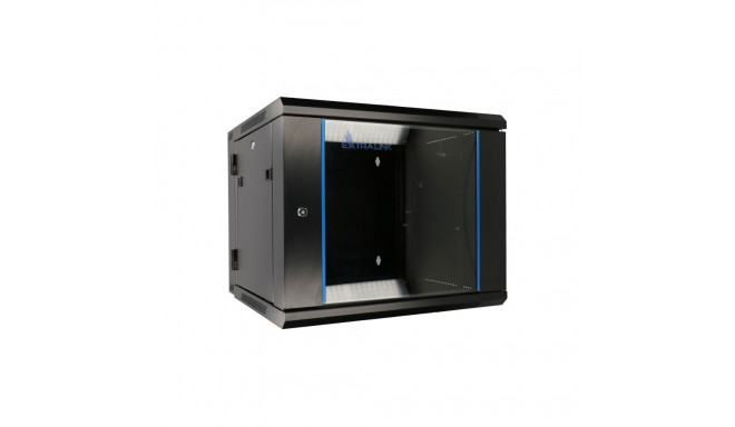 Extralink 6U 600x600 AZH must seinapealne pööratav rack-kapp