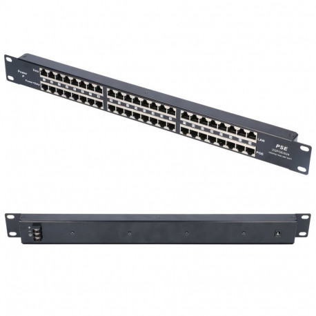 Extralink 24 porti PoE süstik 24x 100Mb/s RJ45, rackmount