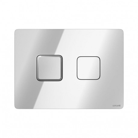 BUTTON CERSANIT ACCENTO SQUARE CHROM