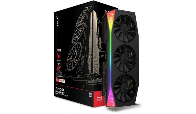 XFX Radeon RX 9070 XT Mercury mänguri väljaanne RGB 16GB OC GDDR6