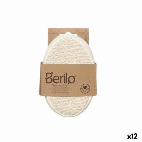Käsn kehale Berilo B7081-8 B7081-8 Valge Beež 15 x 5 x 10 cm (12 Ühikut)