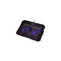 Laptop cooling stand HISMART, with 2 LED fans, 5 positions