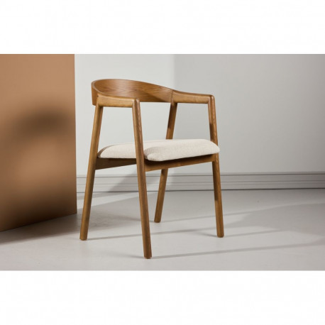 Söögitool Långön, pruun/beež