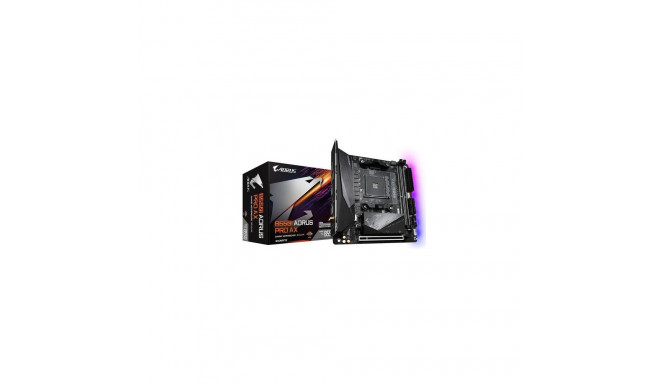 GIGABYTE B550I AORUS PRO AX Motherboard - AMD Ryzen 5000 CPUs, 8 Phases VRM, up to 5300MHz DDR4, 1xP