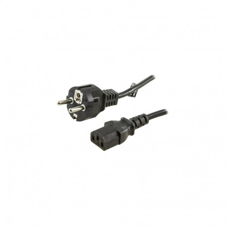 Deltaco DEL-109M-50 power cable Black 0.5 m CEE7/7 IEC C13