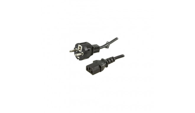 Deltaco DEL-109M-50 power cable Black 0.5 m CEE7/7 IEC C13