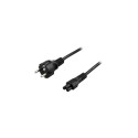 Deltaco DEL-109C power cable Black 1 m C5 coupler