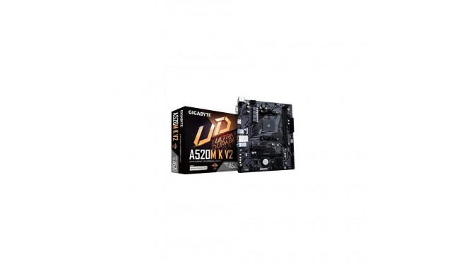 GIGABYTE A520M K V2 Motherboard - Supports AMD Ryzen 5000 Series AM4 CPUs, up to 5100MHz DDR4 (OC), 