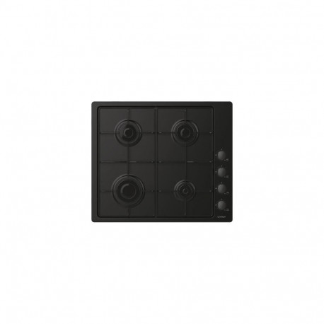 Candy Idea CHW6LBB Black Built-in 60 cm Gas 4 zone(s)