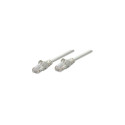 Intellinet Network Patch Cable, Cat5e, 2m, Grey, CCA, U/UTP, PVC, RJ45, Gold Plated Contacts, Snagle