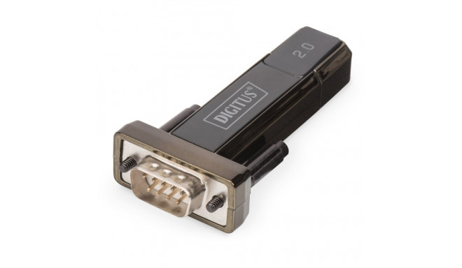 "DIGITUS Adapter USB2.0/A -> seriell D-Sub9 St/St + 0.8m Kab retail"