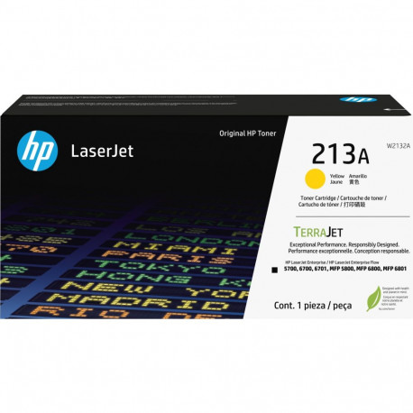 "HP 213A Yellow Original LaserJet Toner Cartridge"