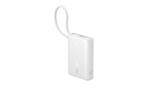 Baseus PicoGo digitaalse ekraaniga 10000mAh 45W valge