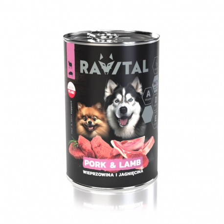 Ravital Pork & Lamb konserv koerale 400g