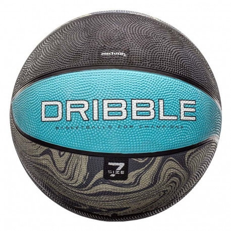 Piłka koszykowa Meteor Dribble szaro-niebieska 07091 7