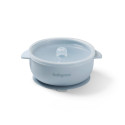 Babyono silicone suction bowl with lid blue 1662/01