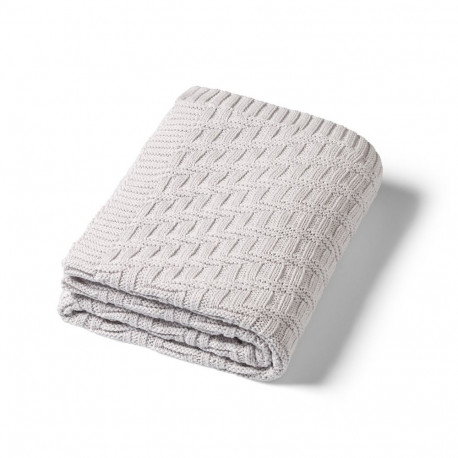 Babyono cotton knitted blanket grey 1647/02