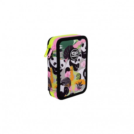 Double decker school pencil case with equipment CoolPack Jumper 2 PANDA GANG