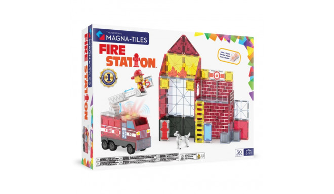 MAGNA-TILES magnet constructor set Fire Station, 50 pcs
