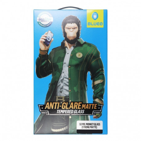 5D Mr. Monkey Glass - Apple iPhone 17 Pro black (Strong Matte)