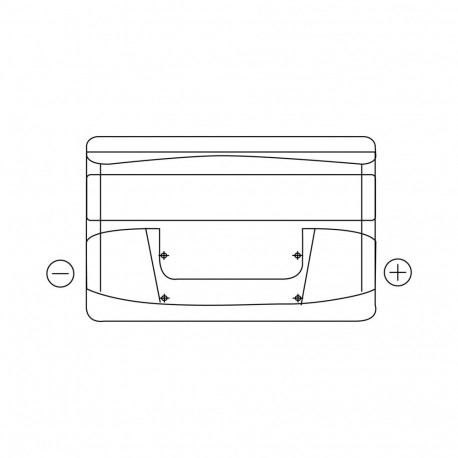 Exide Excell 85Ah 760A 353x175x175-+
