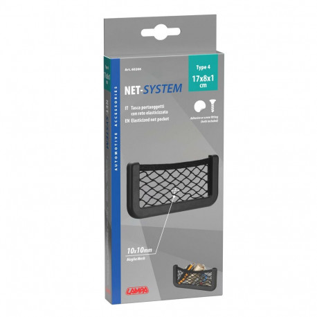 Võrk küljetasku 17*8 cm, must