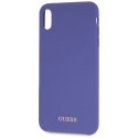 Guess Silicone iPhone Xs Max Case - Purple