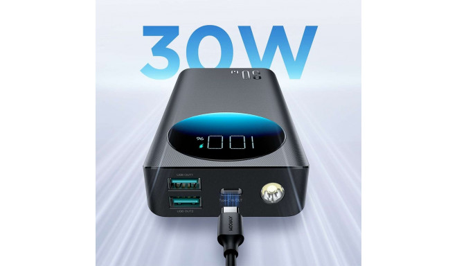 Powerbank Joyroom JR-PBF02 30W 20000mAh + USB-A - USB-C cable 0.25m - black