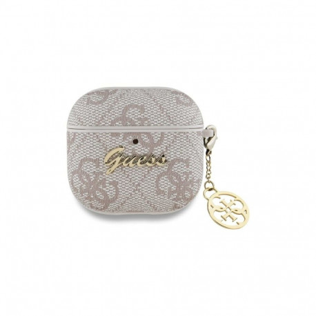 Guess GUA4G4GSMP AirPods 4 cover pink/pink 4G Charm Collection