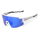 Rockbros Polarized Cycling Glasses with UV Protection and Corrective Insert Blue Lenses - White Rockbros Polarized Cycling Glasses with UV Protection and Corrective Insert Blue Lenses - White