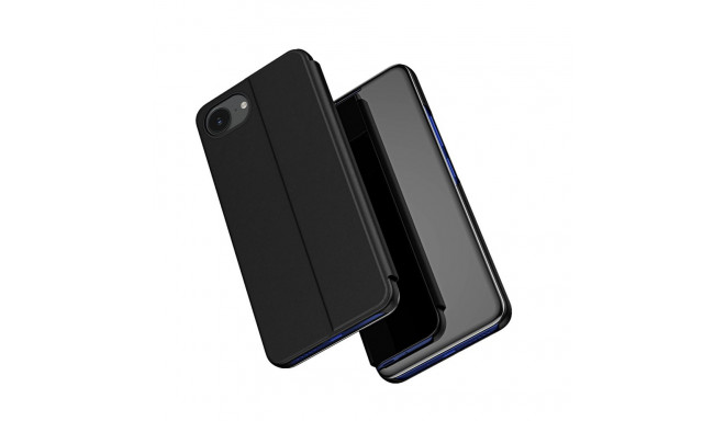 Clear View Case for iPhone 16e / 17e Flip Cover - Black