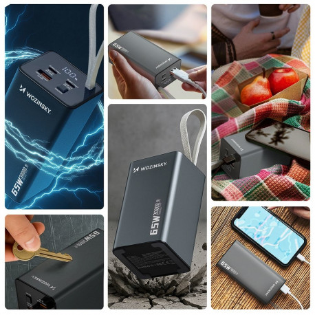 Wozinsky akupank 30000mAh K65+ 65W, hall