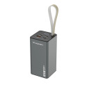 Powerbank Wozinsky K65+ 65W 30000mAh 2x USB-C, 1x USB-A 65W - gray
