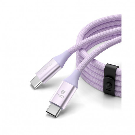 Kabel Orico CDX 100W 5A Power Delivery USB-C - USB-C 1m - fioletowy
