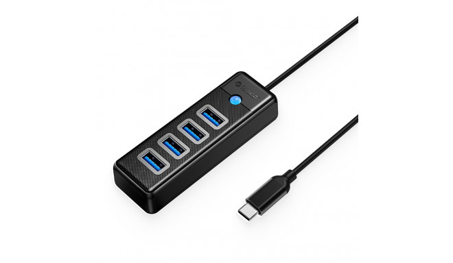 Orico PW4U-C3 USB-C / 4x USB-A 3.0 Hub - Black
