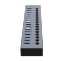 Orico BT2U3-16AB Hub 16x USB-A 3.0 with switches - gray