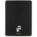 Karl Lagerfeld Saffiano Magnetic Karl & Choupette iPad Air 13" 2024 Book Cover Case - Black