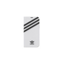 Adidas OR Booklet Case PU for iPhone 12 / 12 Pro 6.1" - white and black