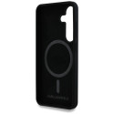 Karl Lagerfeld Silicone Double Heads And Circle MagSafe Samsung Galaxy S25 case black