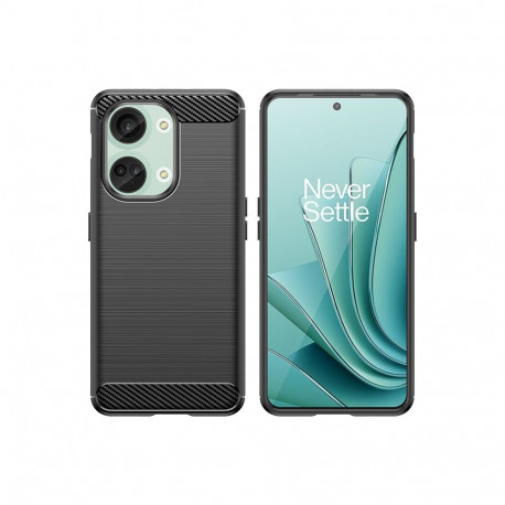 Carbon Case silicone case for OnePlus Ace 2V/OnePlus Nord 3 - black