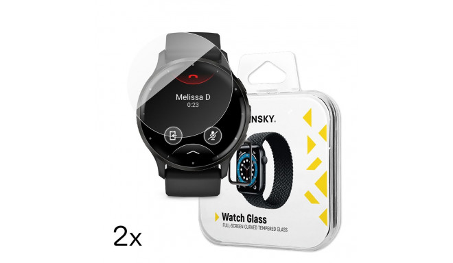 Wozinsky Full Glue Tempered Glass for Garmin Venu 3 45mm (2 pcs.)