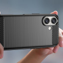 Carbon Case for iPhone 16 Plus Silicone Case - Black