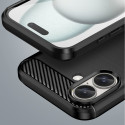 Carbon Case for iPhone 16 Silicone Case - Black