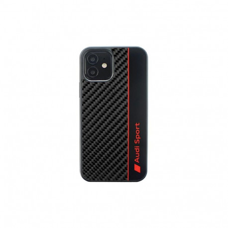 Audi Carbon Fiber Stripe iPhone 11 / Xr 6.1" black/black hardcase AUS-TPUPCIP11-R8/D1-BK