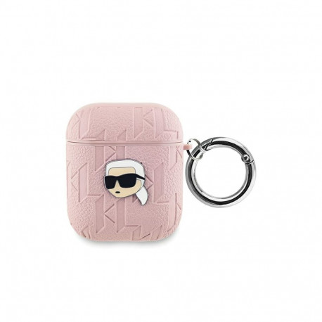 Karl Lagerfeld Monogram Karl Head case for AirPods 1 / 2 - pink