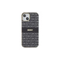 DKNY IML Mono & Stripe MagSafe Case for iPhone 15/14/13 - Black